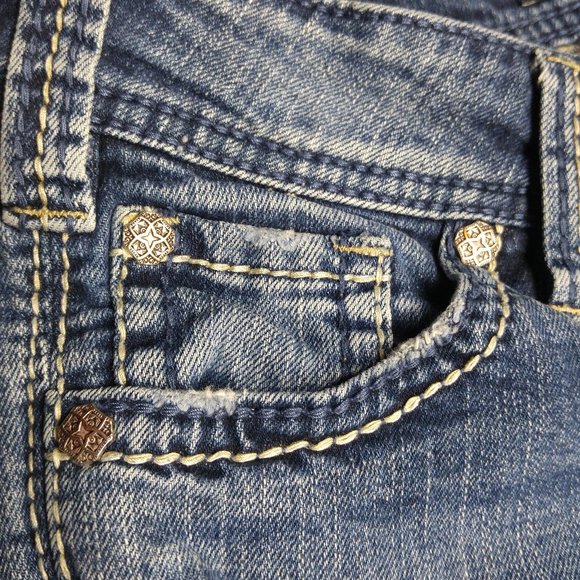 Silver Suki Surplus Boot Cut Jeans Women's 27 Flap Pockets Stretch Low Rise B822 - Picture 10 of 13